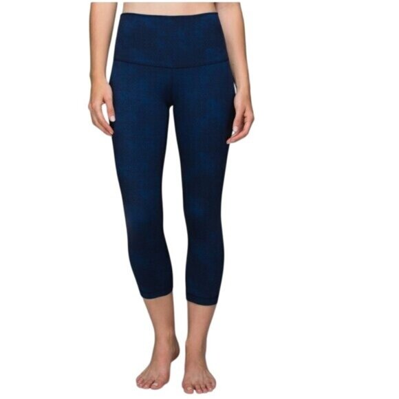 Lululemon Wunder Under Crop II *Print (Roll Down) - S - Picture 1 of 10